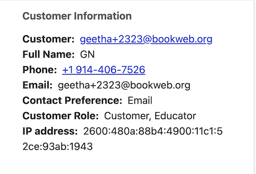 Customer role
