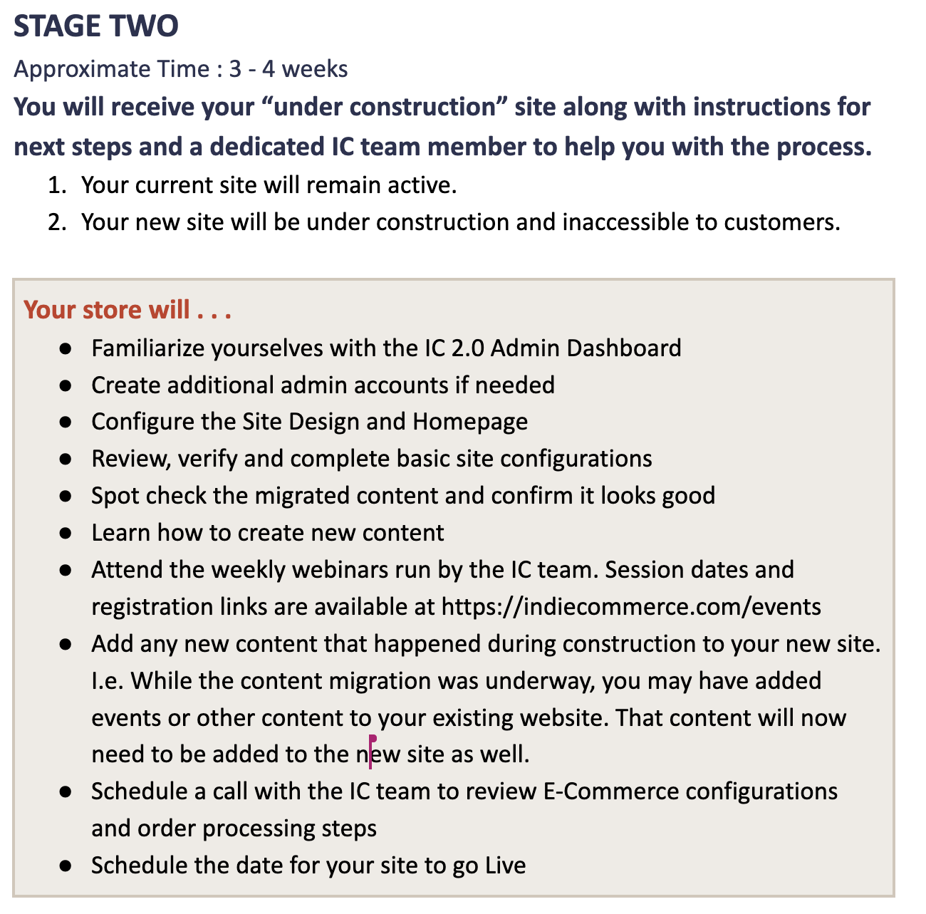 Migration Steps - Stage 2