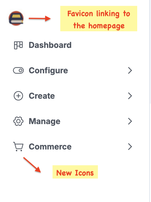 navigation menu